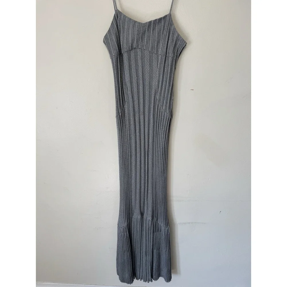 Givenchy - Metallic 4G Cable Knit Maxi Dress‎ Size L - Picture 2 of 16
